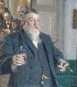 Anders Zorn A Toast in the Idun Society, painting